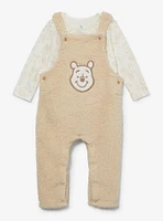 Disney Winnie the Pooh Sherpa Bear Infant Overall & Shirt Set