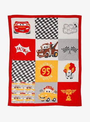 Disney Pixar Cars Chibi Characters Quilted Baby Blanket