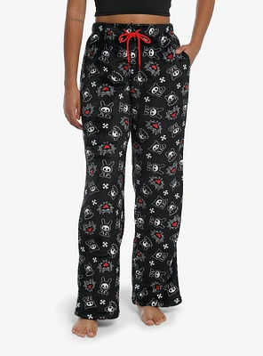 Skelanimals Characters Fuzzy Pajama Pants