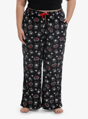 Skelanimals Characters Fuzzy Pajama Pants Plus