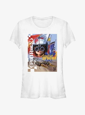 Star Wars Young Anakin Pod Race Poster Girls T-Shirt