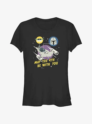 Star Wars Mando & Grogu May The 4th Be With You Girls T-Shirt