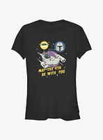 Star Wars Mando & Grogu May The 4th Be With You Girls T-Shirt