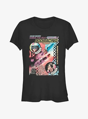 Star Wars Pod Racing Poster Girls T-Shirt