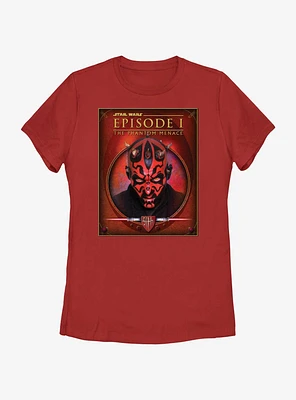 Star Wars Darth Maul Episode 1 Poster Womens T-Shirt