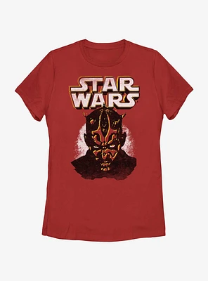 Star Wars Darth Maul Portrait Womens T-Shirt