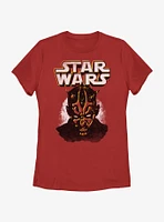 Star Wars Darth Maul Portrait Womens T-Shirt