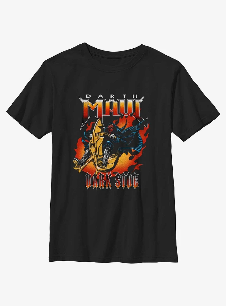 Star Wars Darth Maul Sith Flames Youth T-Shirt