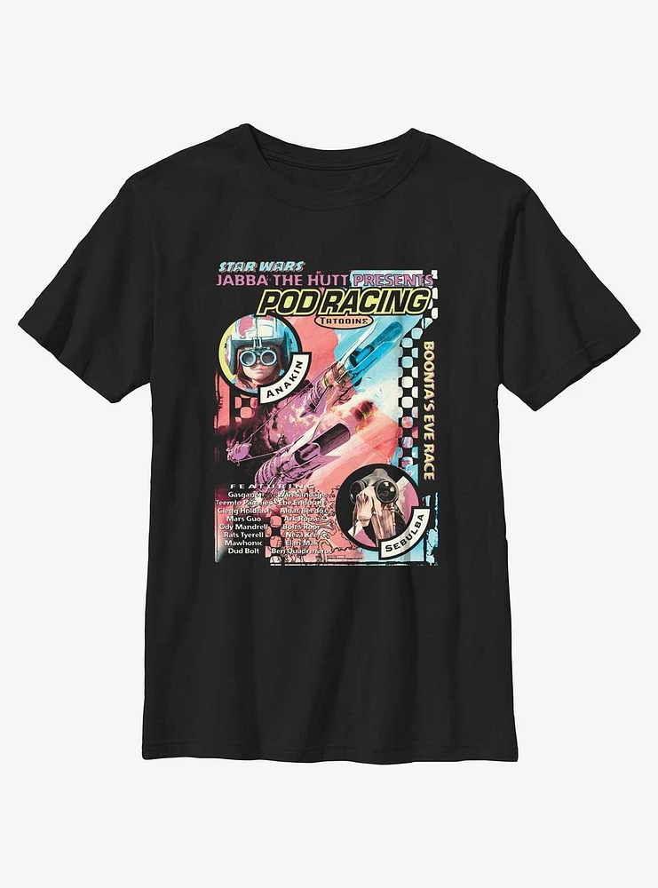 Star Wars Pod Racing Poster Youth T-Shirt