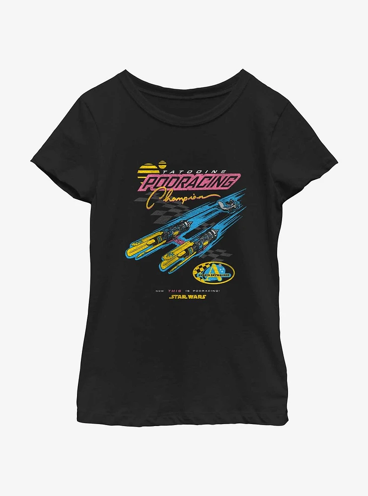 Star Wars Pod Racing Championship Youth Girls T-Shirt