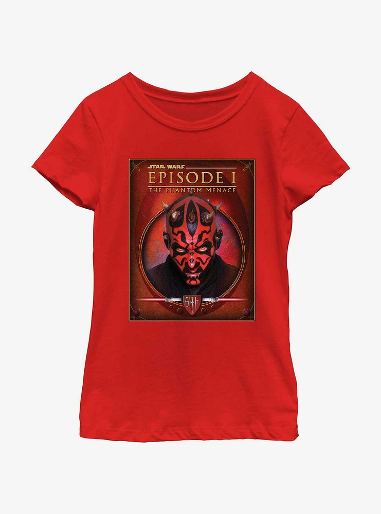 Star Wars Darth Maul Episode 1 Poster Youth Girls T-Shirt