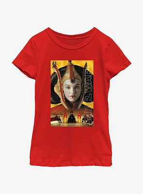 Star Wars Queen Amidala Poster Youth Girls T-Shirt