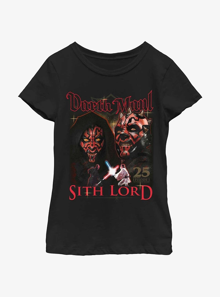 Star Wars Darth Maul Sith Lord Youth Girls T-Shirt