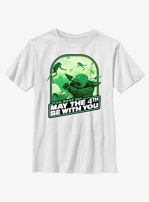 Star Wars Grogu Frog Food May The 4th Be With You Youth T-Shirt