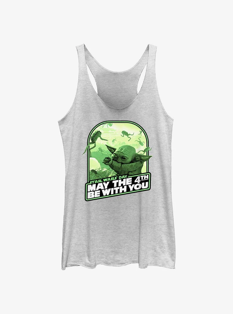 Star Wars Grogu Frog Food May The 4th Be With You Womens Tank Top