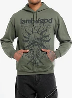 Lamb Of God Skull & Animal Horns Hoodie