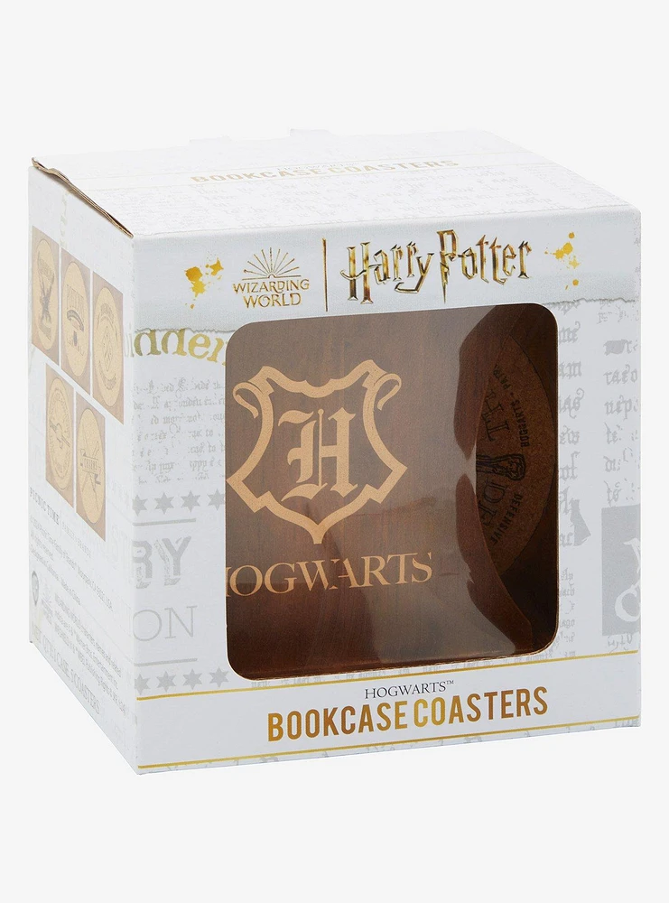 Harry Potter Hogwarts Bookshelf Coaster Set — BoxLunch Exclusive