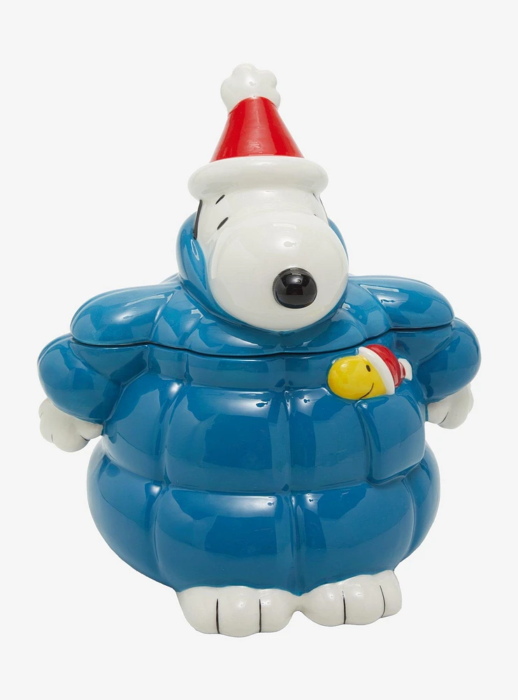 Peanuts Snoopy Puffer Jacket Cookie Jar