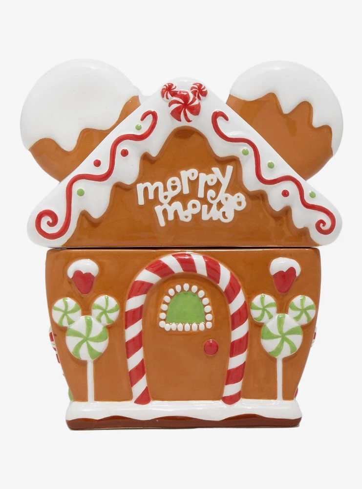 Disney Mickey Mouse Gingerbread House Figural Cookie Jar