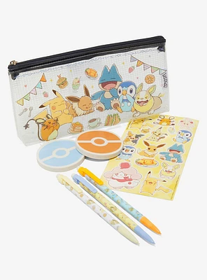 Pokémon Party Pencil Pouch & Stationary Set