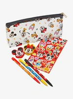 Disney Mickey Mouse & Friends Allover Print Pencil Pouch & Stationary Set