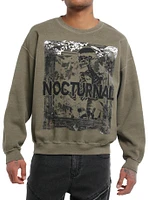 Social Collision Nocturnal Silver Foil Sweatshirt