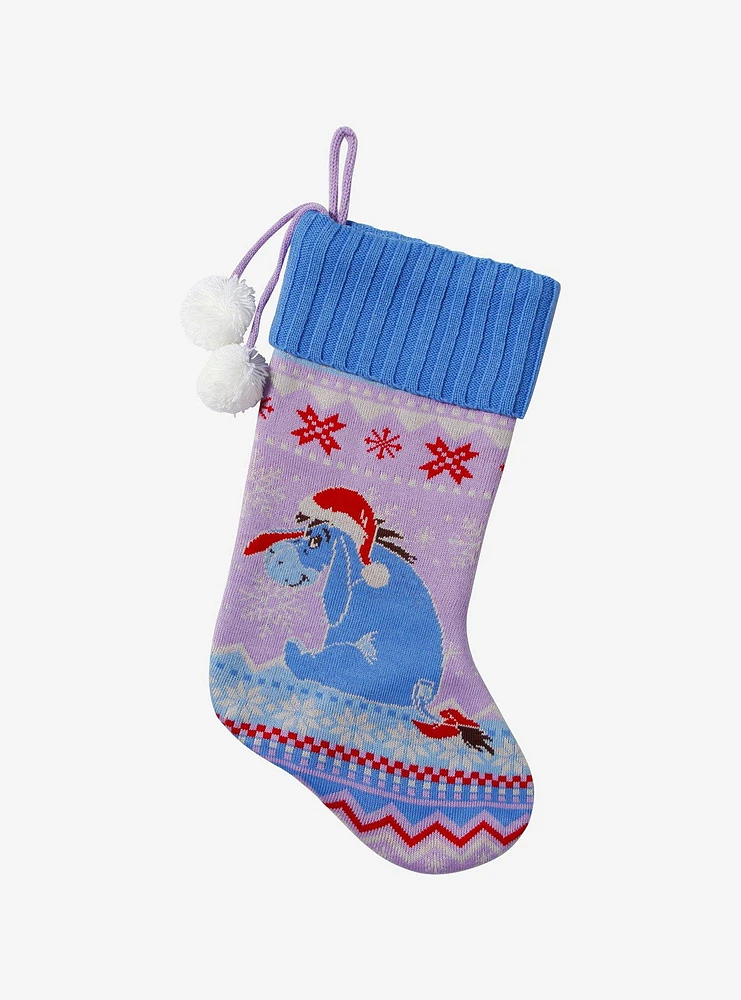 Disney Winnie The Pooh Eeyore Fair Isle Knit Stocking