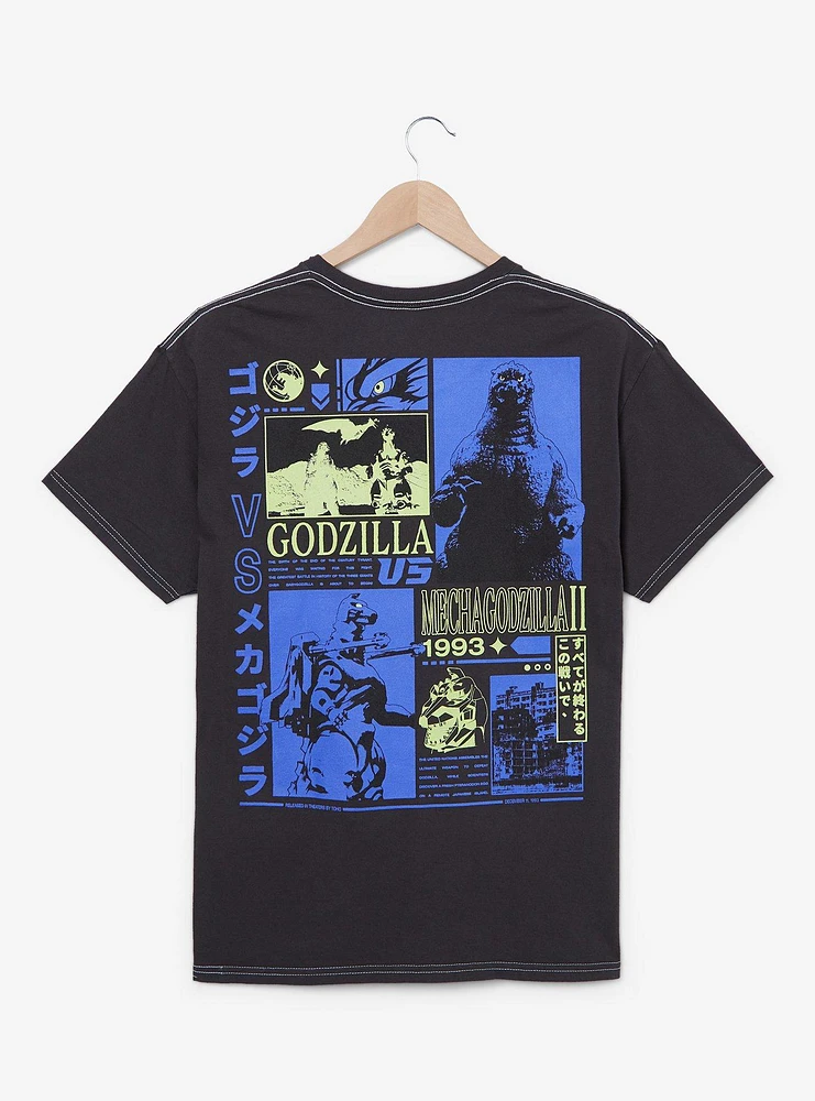 Godzilla vs Mechagodzilla Vaporwave T-Shirt — BoxLunch Exclusive