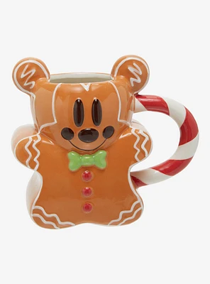 Disney Mickey Mouse Gingerbread Man Figural Mug