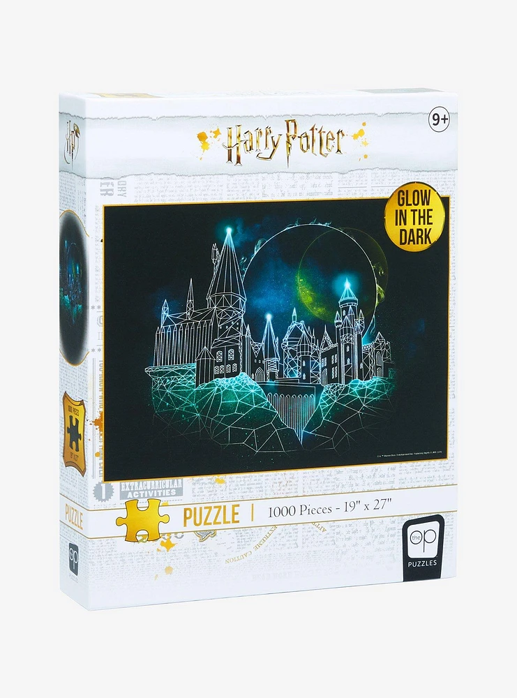 Harry Potter Hogwarts Castle Glow-in-the-Dark 1000-Piece Puzzle - BoxLunch Exclusive