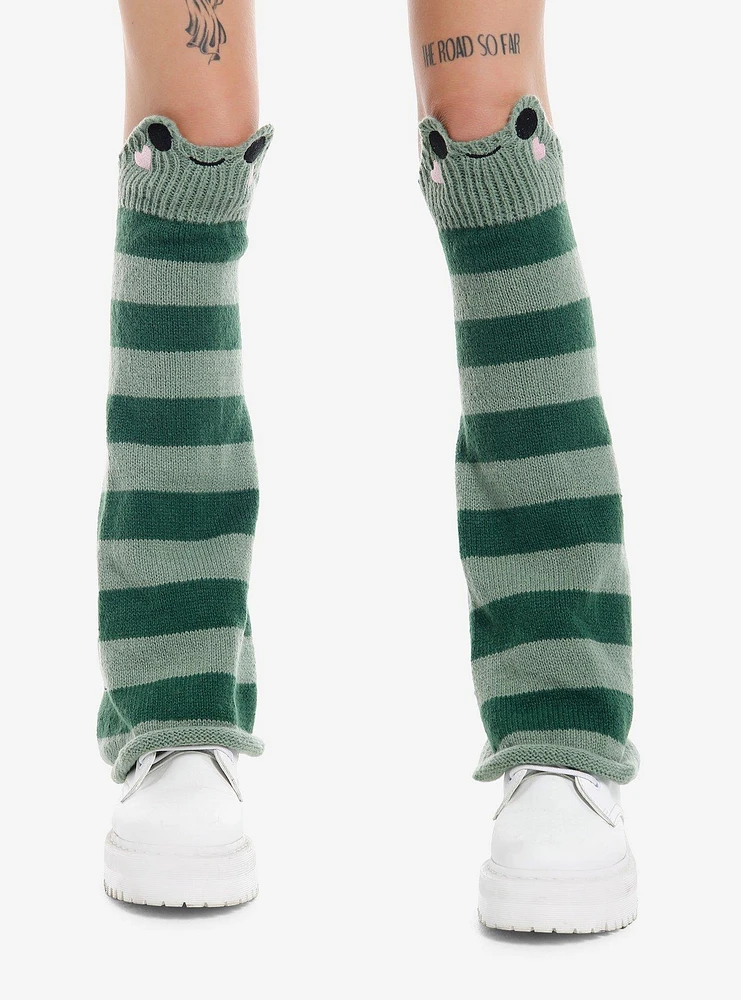 Frog Stripe Leg Warmers