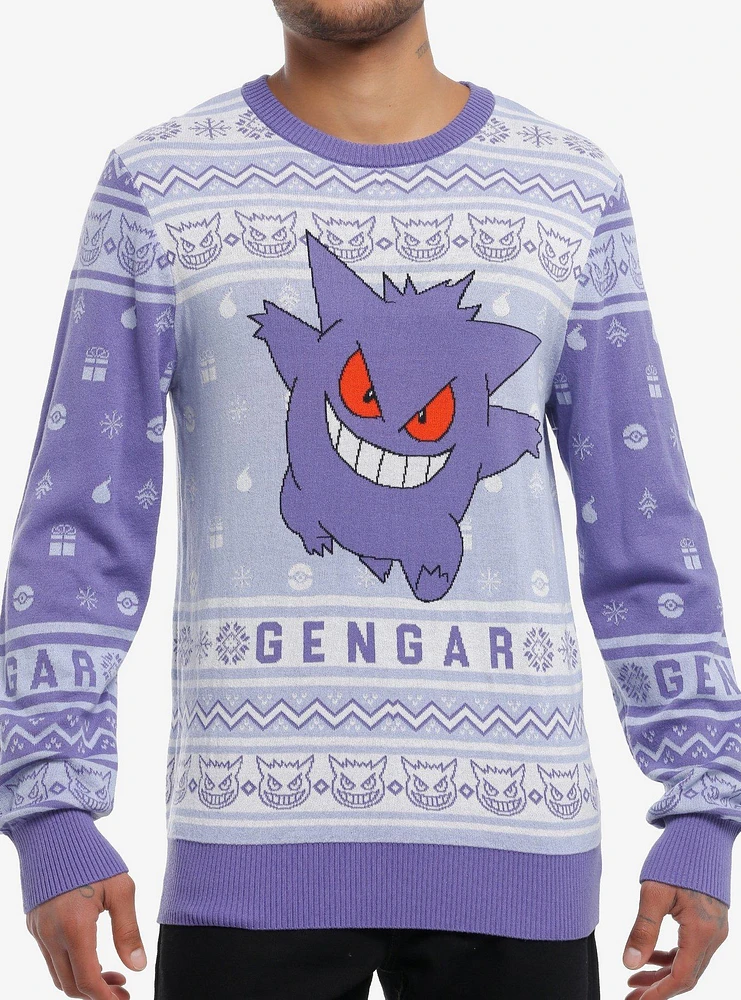 Pokemon Gengar Holiday Sweater