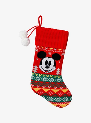 Disney Mickey Mouse Fair Isle Knit Stocking