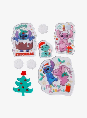 Disney Stitch & Friends Holiday Gel Clings