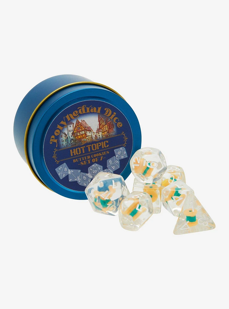 Cookie Tin Polyhedral Dice Set