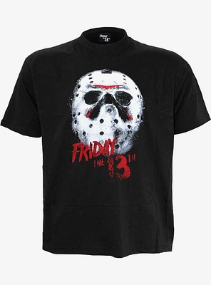 Friday the 13th White Mask Front Print T-Shirt