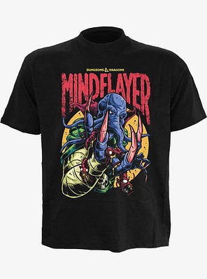 Dungeons & Dragons Mindflayer Colour Pop Front Print T-Shirt
