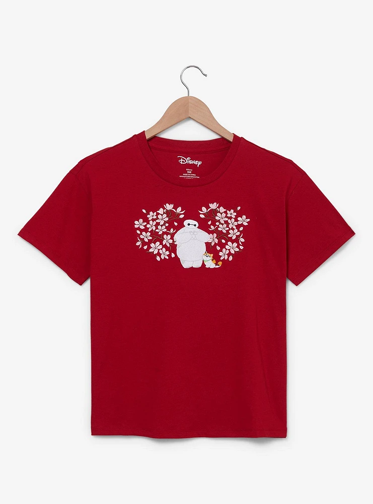 Disney Big Hero 6 Baymax Cherry Blossom Women's T-Shirt - BoxLunch Exclusive