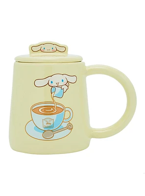 Sanrio Cinnamoroll Coffee Yellow Mug with Lid