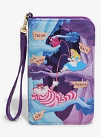 Loungefly Disney Alice In Wonderland Alice & Cheshire Cat Tech Wallet