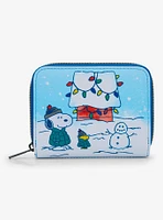 Loungefly Peanuts Snoopy & Woodstock Puffer Jackets Mini Zipper Wallet