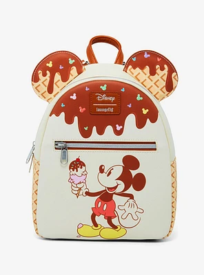 Loungefly Disney Mickey Mouse Ice Cream Mini Backpack