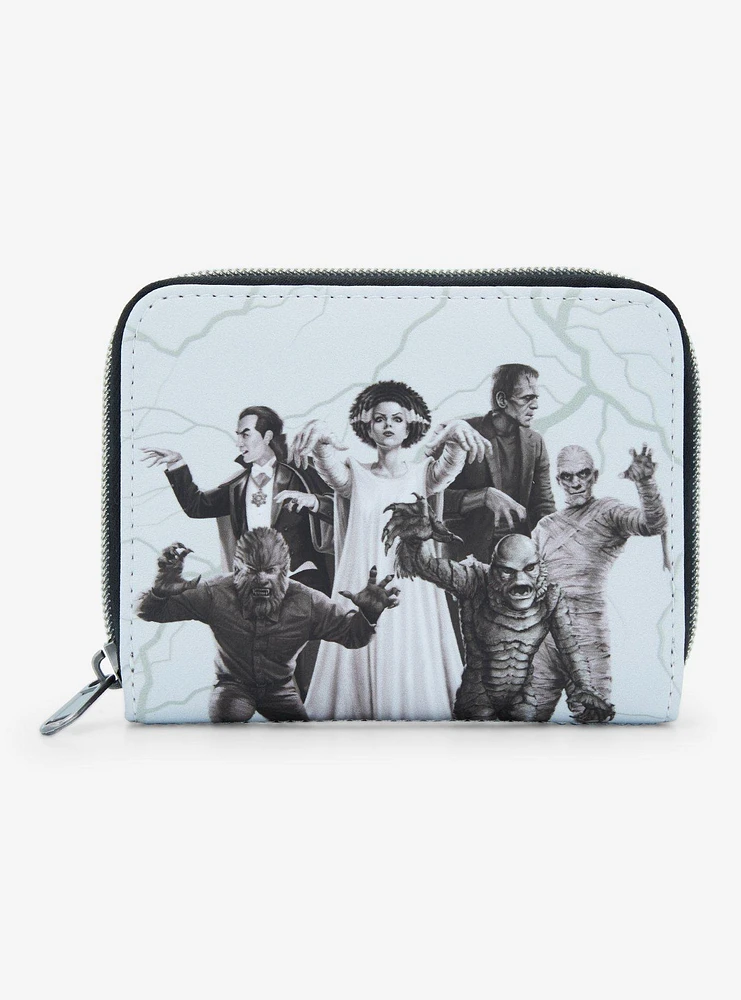 Loungefly Universal Monsters Glow-In-The-Dark Mini Zipper Wallet