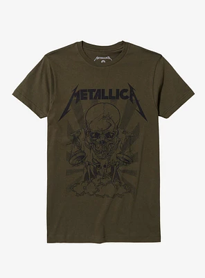 Metallica Skull Scales Boyfriend Fit Girls T-Shirt