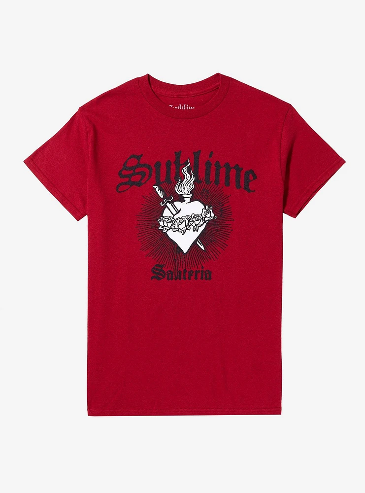 Sublime Santeria Heart Boyfriend Fit Girls T-Shirt