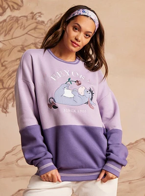 Disney Winnie the Pooh Eeyore Panel Women's Crewneck - BoxLunch Exclusive