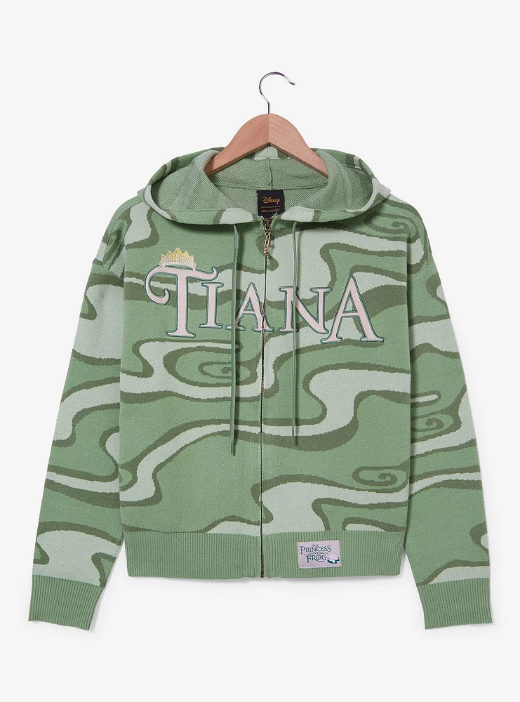 Her Universe Disney The Princess and Frog Tiana Wave Knit Women's Zip Hoodie - BoxLunch Exclusive