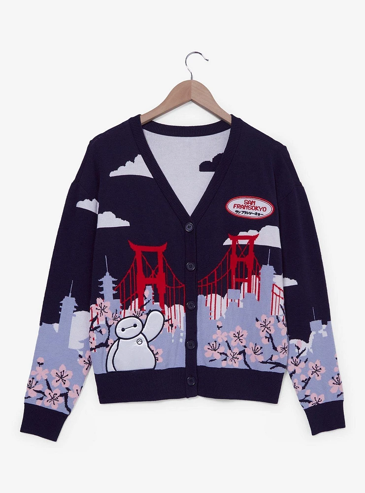 Disney Big Hero 6 Baymax San Fransokyo Scenic Women's Cardigan — BoxLunch Exclusive