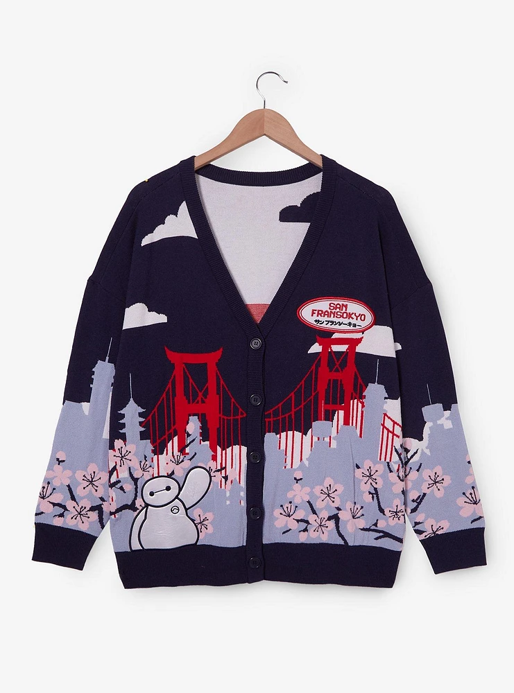 Disney Big Hero 6 Baymax San Fransokyo Women's Plus Cardigan — BoxLunch Exclusive