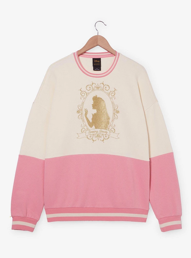 Her Universe Disney Sleeping Beauty Aurora Silhouette Panel Color Block Crewneck — BoxLunch Exclusive